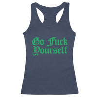 Fanone Officer Go F Yourself Racerback Tank Top Edgy Rebellious Attitude