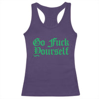 Fanone Officer Go F Yourself Racerback Tank Top Edgy Rebellious Attitude