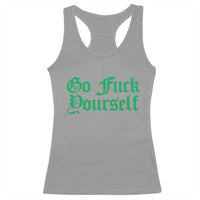 Fanone Officer Go F Yourself Racerback Tank Top Edgy Rebellious Attitude