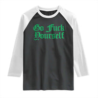 Fanone Officer Go F Yourself Raglan Shirt Edgy Rebellious Attitude