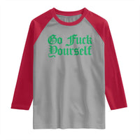 Fanone Officer Go F Yourself Raglan Shirt Edgy Rebellious Attitude