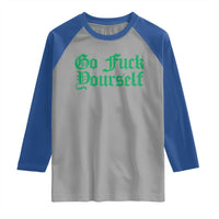 Fanone Officer Go F Yourself Raglan Shirt Edgy Rebellious Attitude