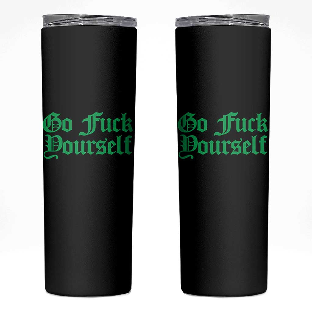 Fanone Officer Go F Yourself Skinny Tumbler Edgy Rebellious Attitude