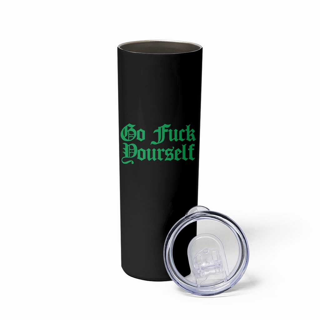 Fanone Officer Go F Yourself Skinny Tumbler Edgy Rebellious Attitude