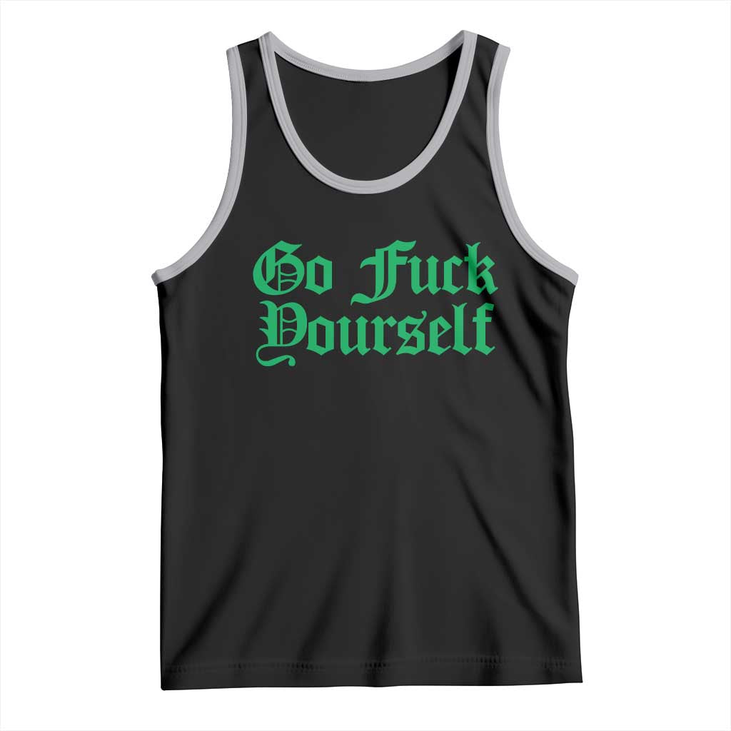 Fanone Officer Go F Yourself Tank Top Edgy Rebellious Attitude