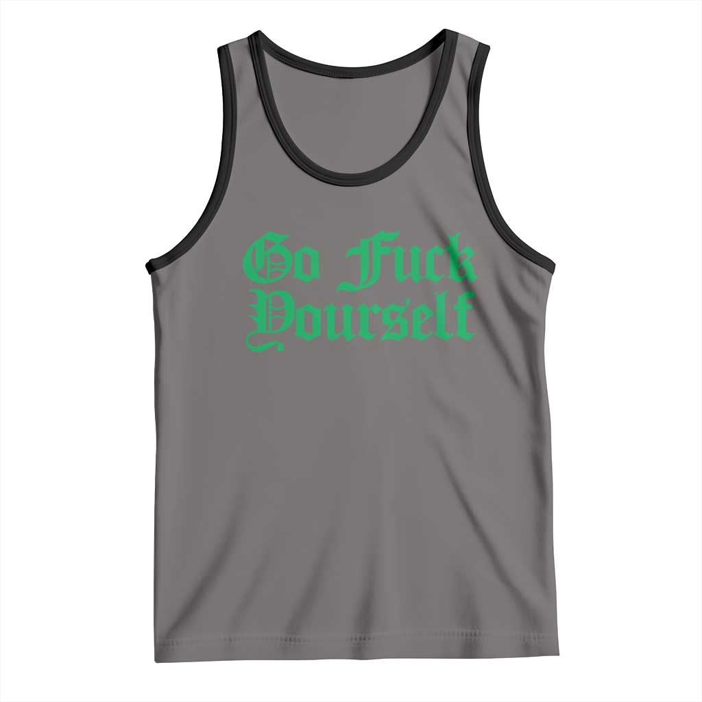 Fanone Officer Go F Yourself Tank Top Edgy Rebellious Attitude