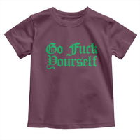 Fanone Officer Go F Yourself Toddler T Shirt Edgy Rebellious Attitude
