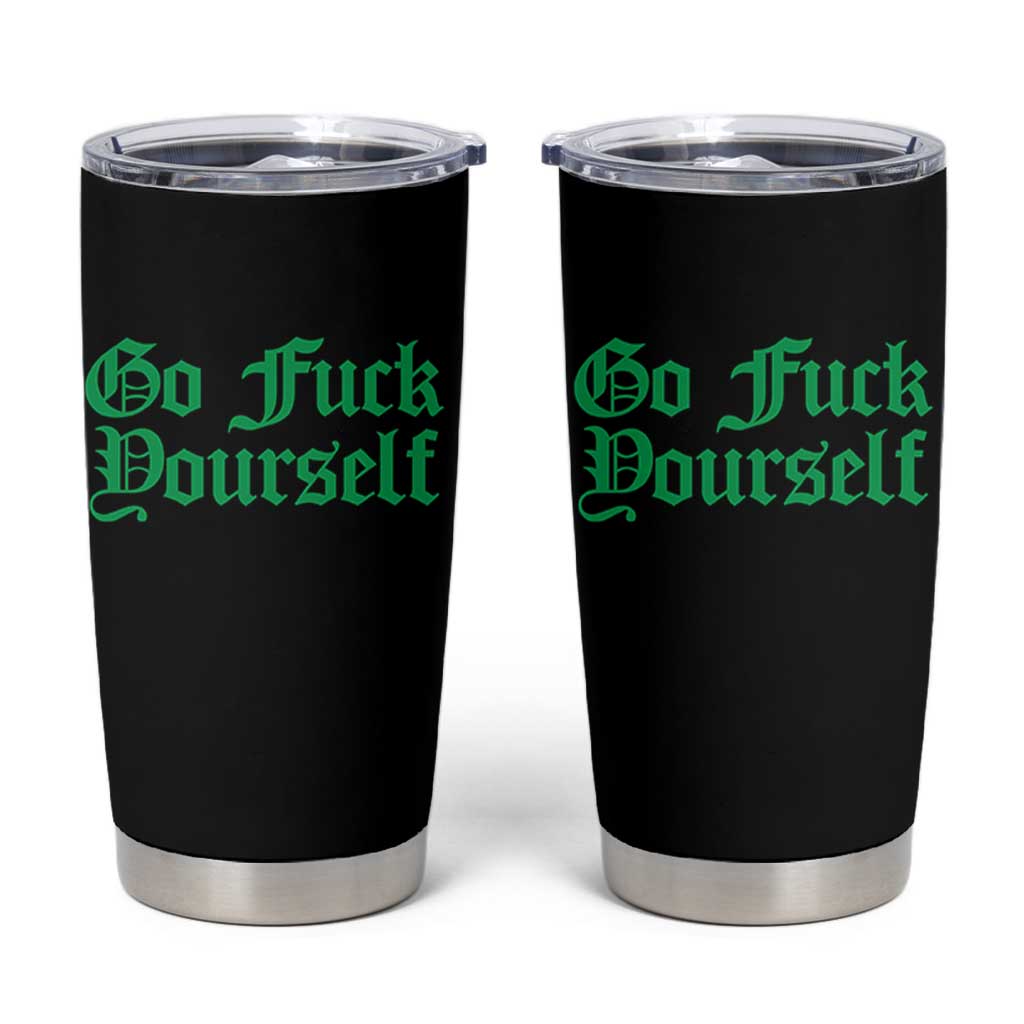 Fanone Officer Go F Yourself Tumbler Cup Edgy Rebellious Attitude