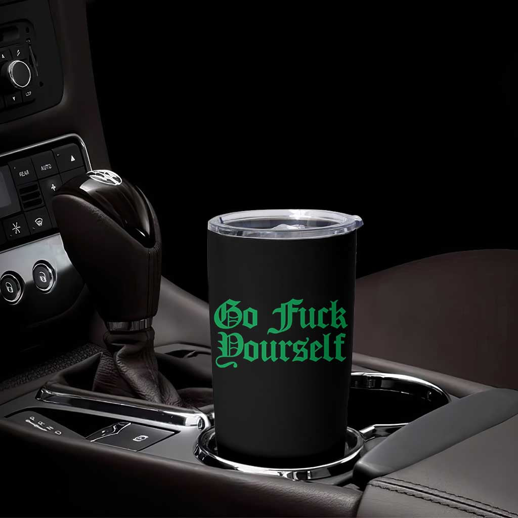 Fanone Officer Go F Yourself Tumbler Cup Edgy Rebellious Attitude