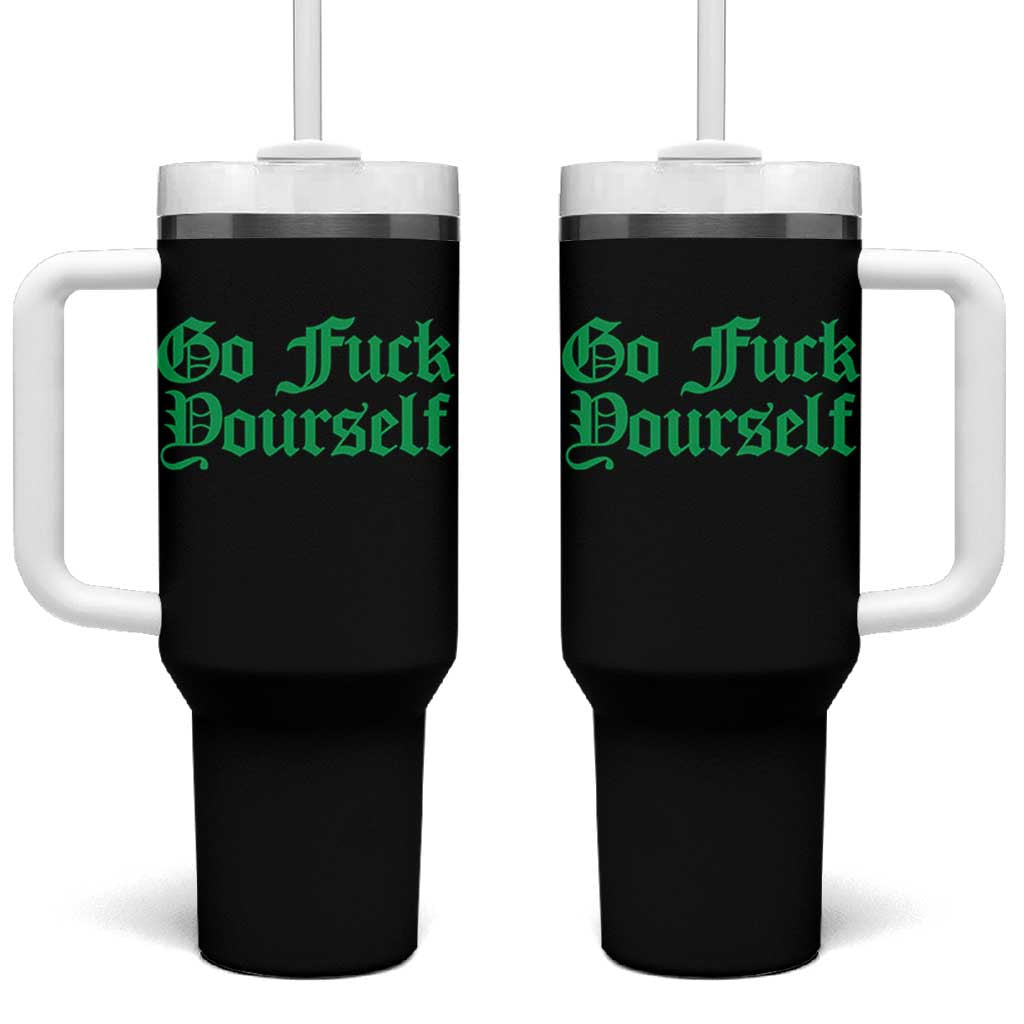 Fanone Officer Go F Yourself Tumbler With Handle Edgy Rebellious Attitude