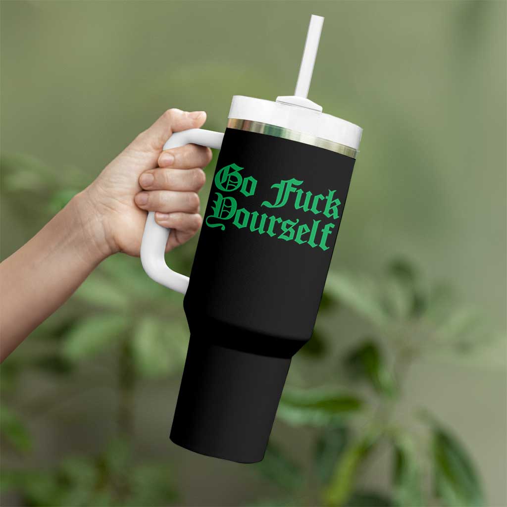 Fanone Officer Go F Yourself Tumbler With Handle Edgy Rebellious Attitude