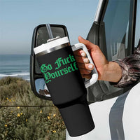 Fanone Officer Go F Yourself Tumbler With Handle Edgy Rebellious Attitude