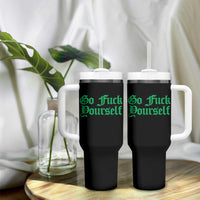 Fanone Officer Go F Yourself Tumbler With Handle Edgy Rebellious Attitude