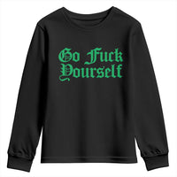 Fanone Officer Go F Yourself Youth Sweatshirt Edgy Rebellious Attitude
