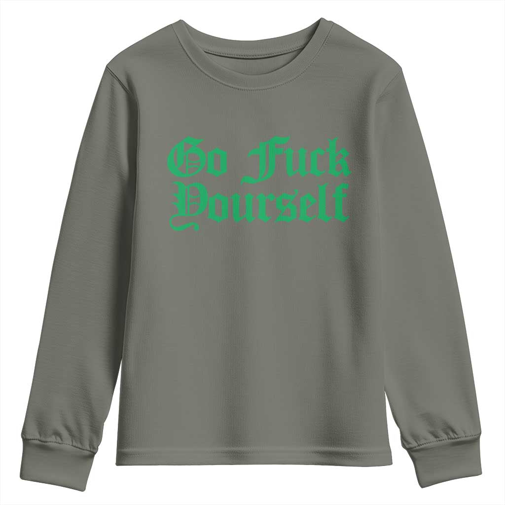Fanone Officer Go F Yourself Youth Sweatshirt Edgy Rebellious Attitude