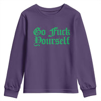 Fanone Officer Go F Yourself Youth Sweatshirt Edgy Rebellious Attitude