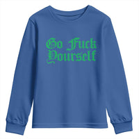 Fanone Officer Go F Yourself Youth Sweatshirt Edgy Rebellious Attitude