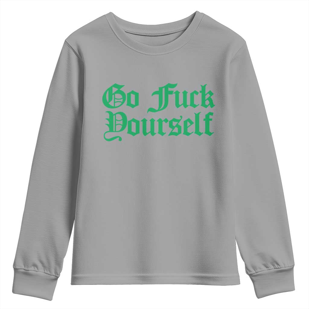 Fanone Officer Go F Yourself Youth Sweatshirt Edgy Rebellious Attitude