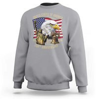 USA 250th Anniversary 1776 2026 4th of July Sweatshirt Patriotic Eagle Liberty Bell Statue of Liberty Graphic