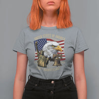 USA 250th Anniversary 1776 2026 4th of July T Shirt For Women Patriotic Eagle Liberty Bell Statue of Liberty Graphic