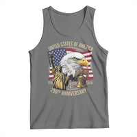 USA 250th Anniversary 1776 2026 4th of July Tank Top Patriotic Eagle Liberty Bell Statue of Liberty Graphic