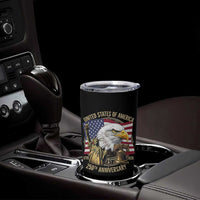 USA 250th Anniversary 1776 2026 4th of July Tumbler Cup Patriotic Eagle Liberty Bell Statue of Liberty Graphic