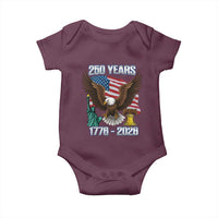 250 Years of Freedom 1776 2026 Patriotic Eagle Baby Onesie 4th of July American Flag Liberty Bell Statue of Liberty