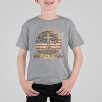 250 Years Faith and Freedom 1776 2026 T Shirt For Kid Cross Tree Dove Religious Patriotic Christian