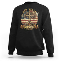 250 Years Faith and Freedom 1776 2026 Sweatshirt Cross Tree Dove Religious Patriotic Christian