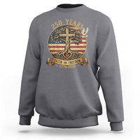 250 Years Faith and Freedom 1776 2026 Sweatshirt Cross Tree Dove Religious Patriotic Christian