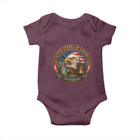 USA 250th Anniversary Emblem 1776 2026 Baby Onesie Patriotic Seal with Bald Eagle Liberty Bell Statue of Liberty
