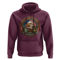 USA 250th Anniversary Emblem 1776 2026 Hoodie Patriotic Seal with Bald Eagle Liberty Bell Statue of Liberty