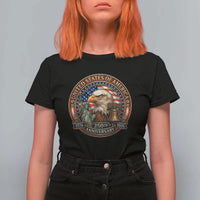 USA 250th Anniversary Emblem 1776 2026 T Shirt For Women Patriotic Seal with Bald Eagle Liberty Bell Statue of Liberty