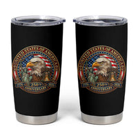 USA 250th Anniversary Emblem 1776 2026 Tumbler Cup Patriotic Seal with Bald Eagle Liberty Bell Statue of Liberty