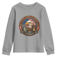USA 250th Anniversary Emblem 1776 2026 Youth Sweatshirt Patriotic Seal with Bald Eagle Liberty Bell Statue of Liberty