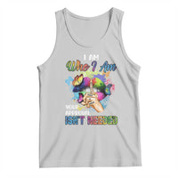 Black Queen Tank Top I Am Who I Am Your Approval Isn't Needed Colorful Butterflies