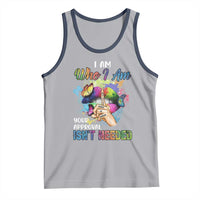 Black Queen Tank Top I Am Who I Am Your Approval Isn't Needed Colorful Butterflies