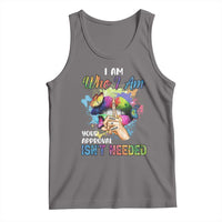 Black Queen Tank Top I Am Who I Am Your Approval Isn't Needed Colorful Butterflies