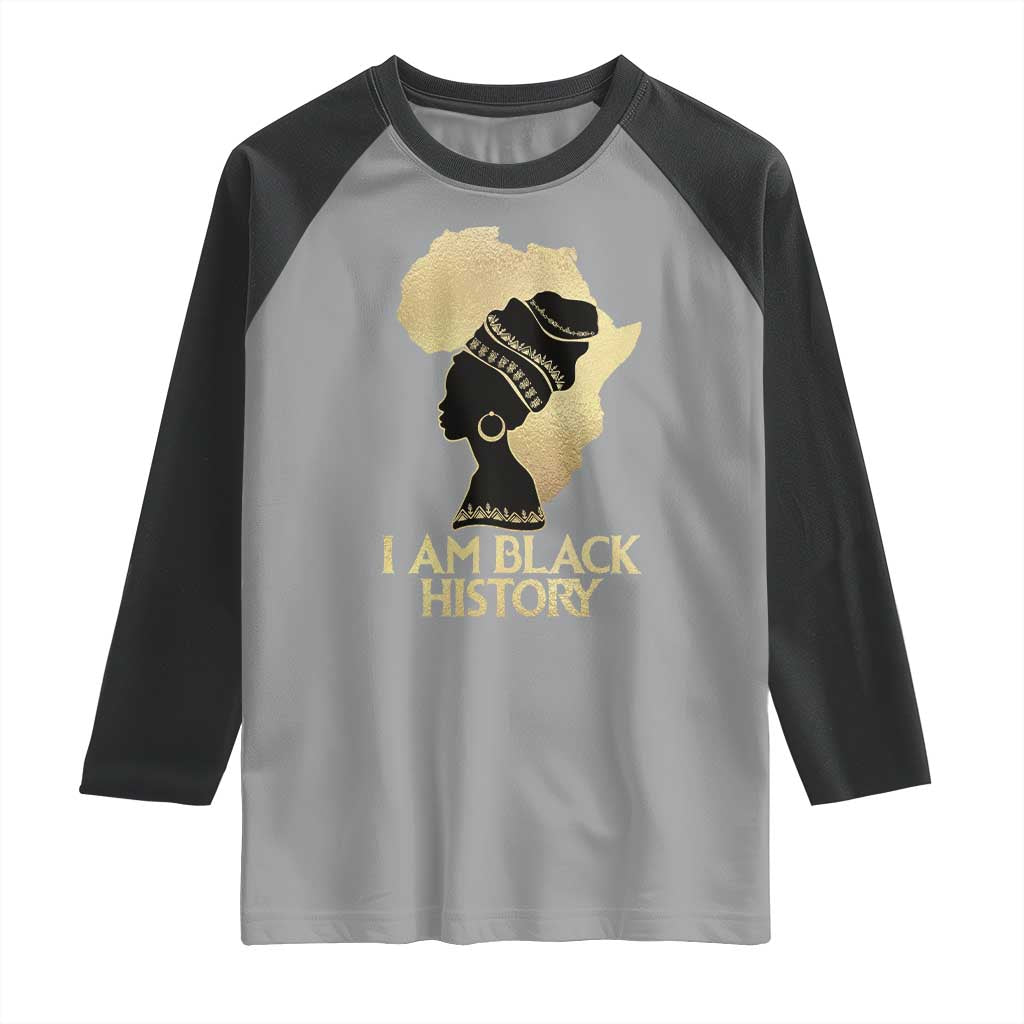 I Am Black History Raglan Shirt Black Girls African American