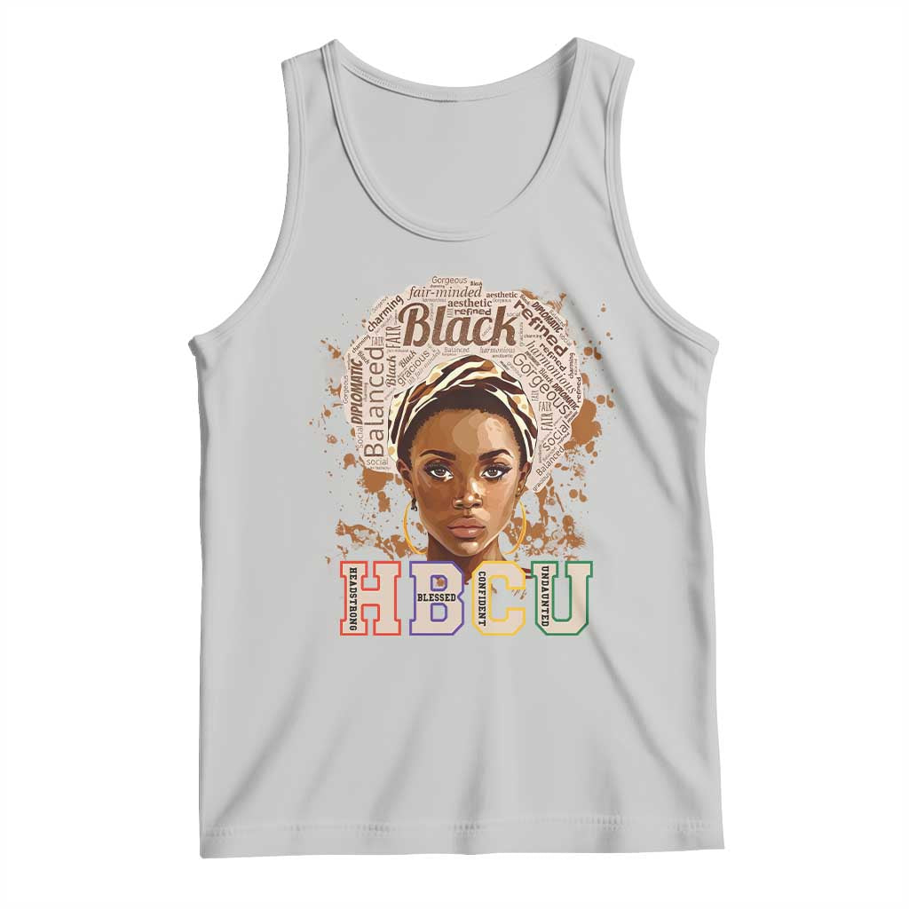 Black Educated HBCU Tank Top Headstrong Blessed Confident Undaunted