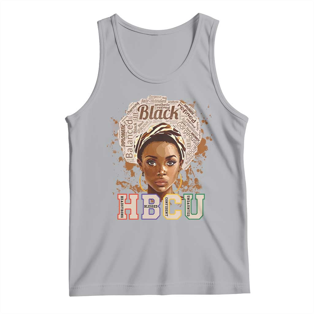 Black Educated HBCU Tank Top Headstrong Blessed Confident Undaunted