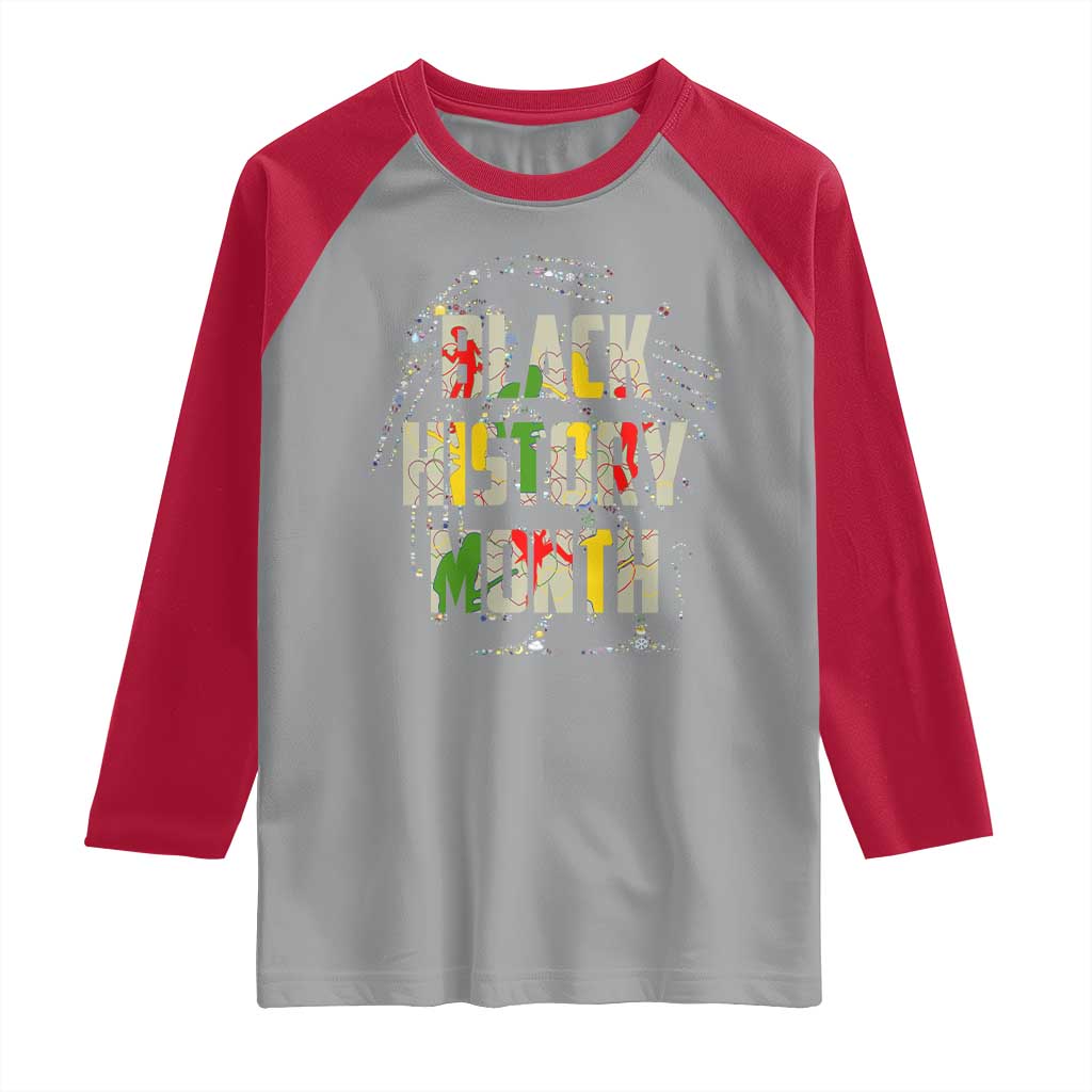 Black History Month Raglan Shirt African American Pride