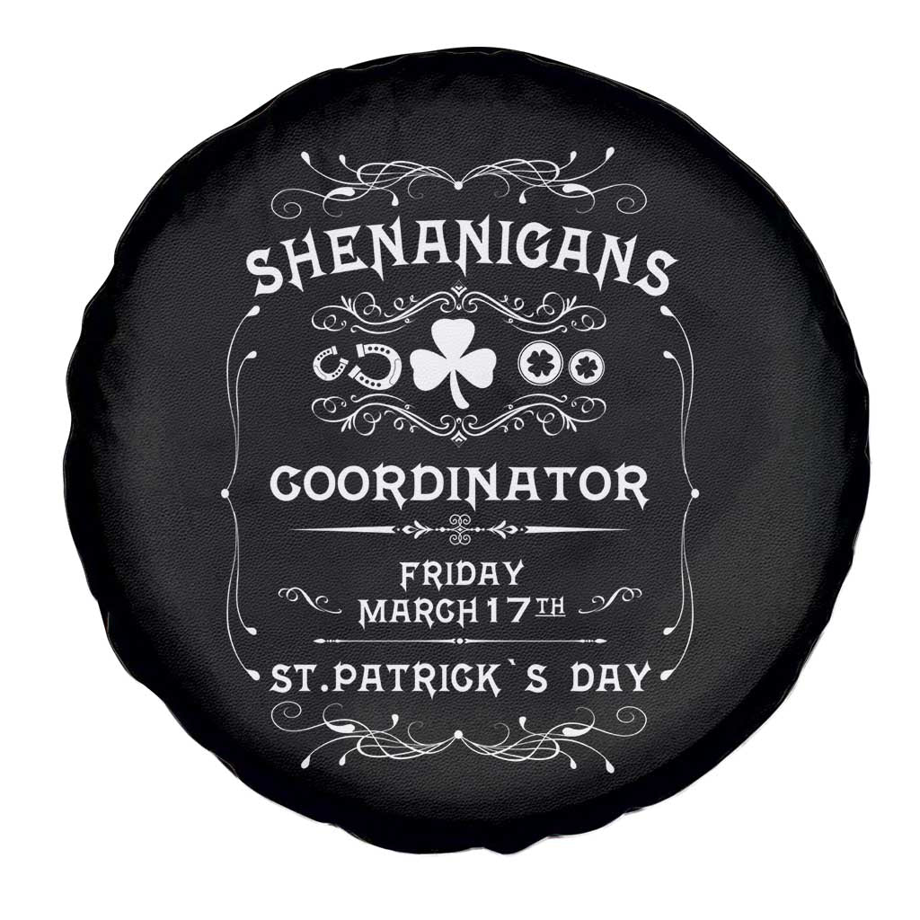 Funny St Patricks Day Spare Tire Cover Shenanigans Coordinator