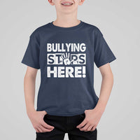 Pink Shirt Day T Shirt For Kid Bullying Stops Here Stand Up To Bullies