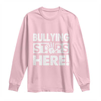 Pink Shirt Day Long Sleeve Shirt Bullying Stops Here Stand Up To Bullies