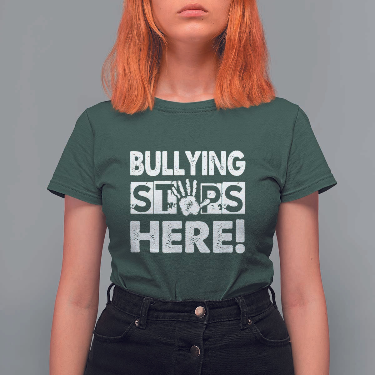 Pink Shirt Day T Shirt For Women Bullying Stops Here Stand Up To Bullies