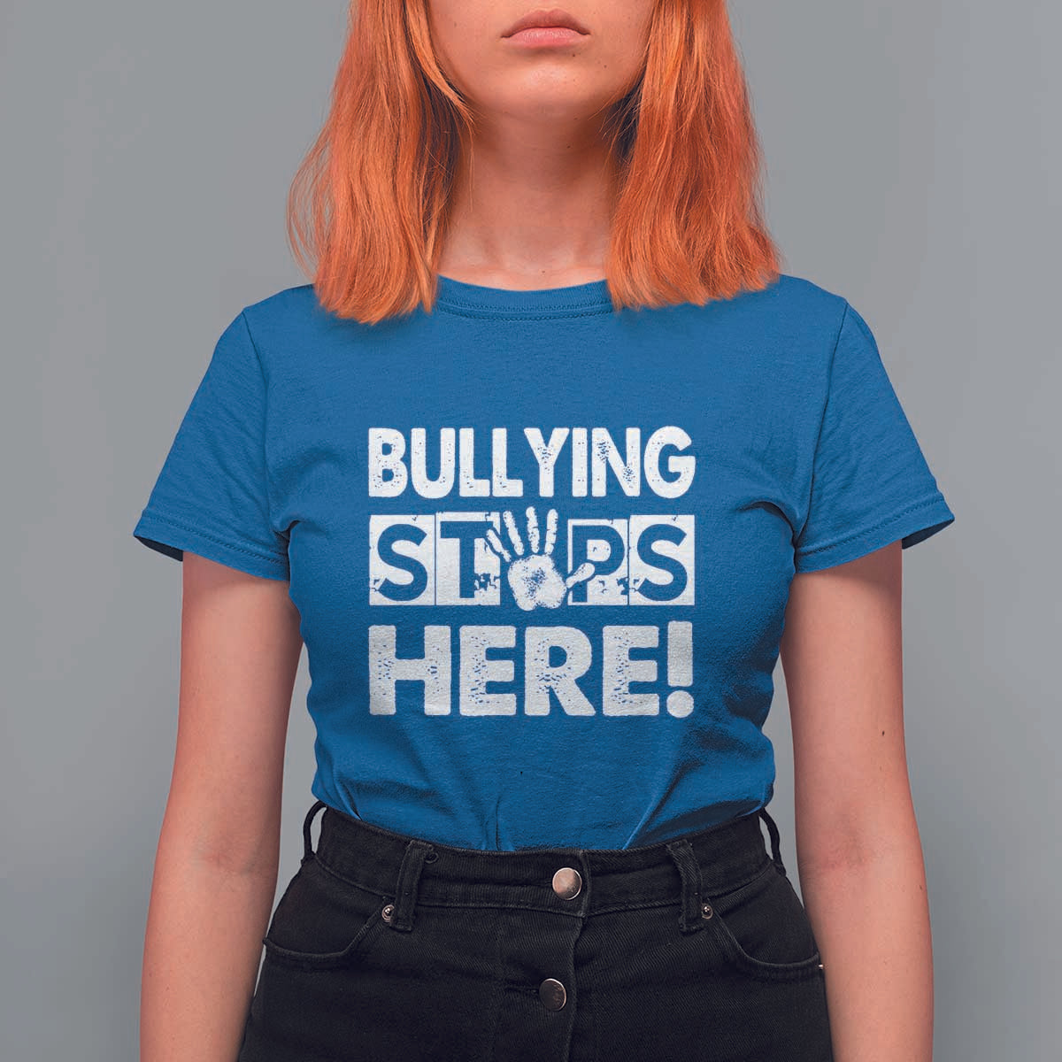 Pink Shirt Day T Shirt For Women Bullying Stops Here Stand Up To Bullies