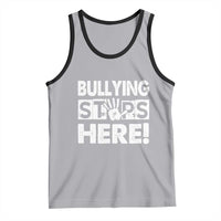 Pink Shirt Day Tank Top Bullying Stops Here Stand Up To Bullies