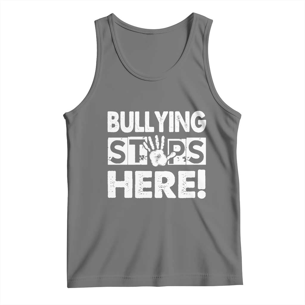 Pink Shirt Day Tank Top Bullying Stops Here Stand Up To Bullies