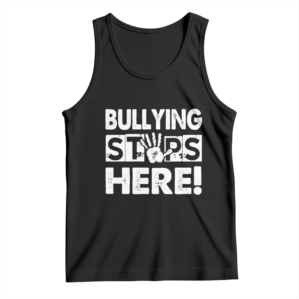 Pink Shirt Day Tank Top Bullying Stops Here Stand Up To Bullies